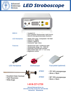 LED Stroboscope Promo Sheet Advanced Endoscopy Devices