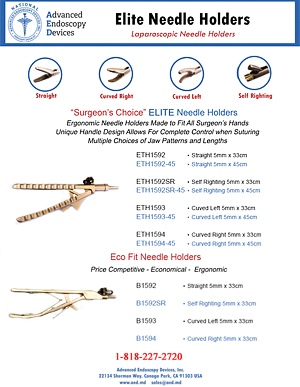 Elite Needle Holders Promo Sheet Advanced Endoscopy Devices
