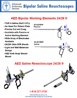 Bipolar Saline Resectoscopes Advanced Endoscopy Devices