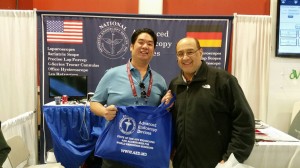 One of our happy customers showing off his new AED bag at the 2015 AAGL Global Congress!  