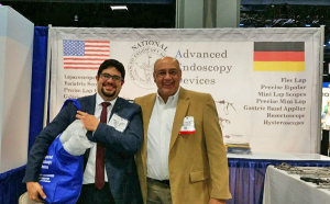 Dr. Ahmed from Cairo stopped by our booth at the ACS Clinical Congress!