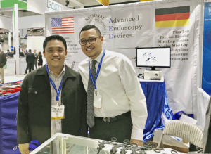 Dr. Barroso from the Philippines is excited over his purchase of 2 AED Needle Holders 