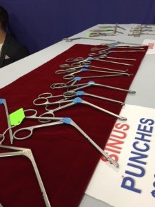 AED sinus forceps and punches.